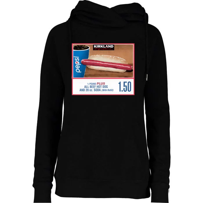 150 Costco Hot Dog Soda Combo With Womens Funnel Neck Pullover Hood