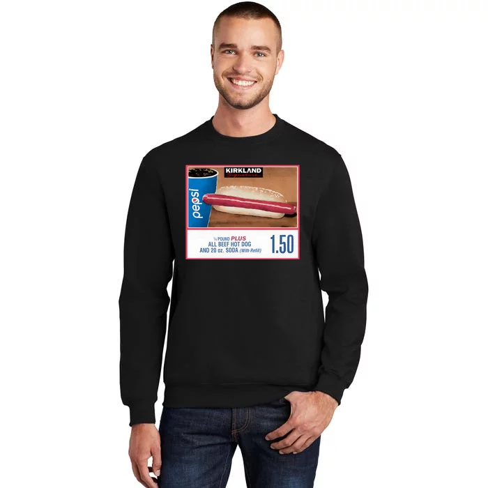 150 Costco Hot Dog Soda Combo With Tall Sweatshirt