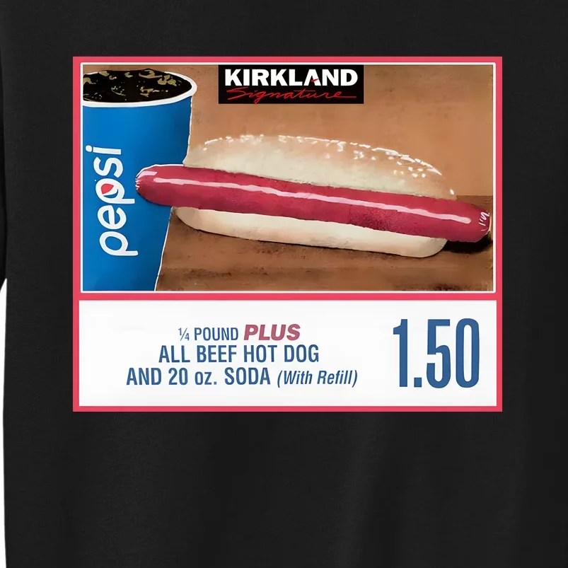 150 Costco Hot Dog Soda Combo With Tall Sweatshirt