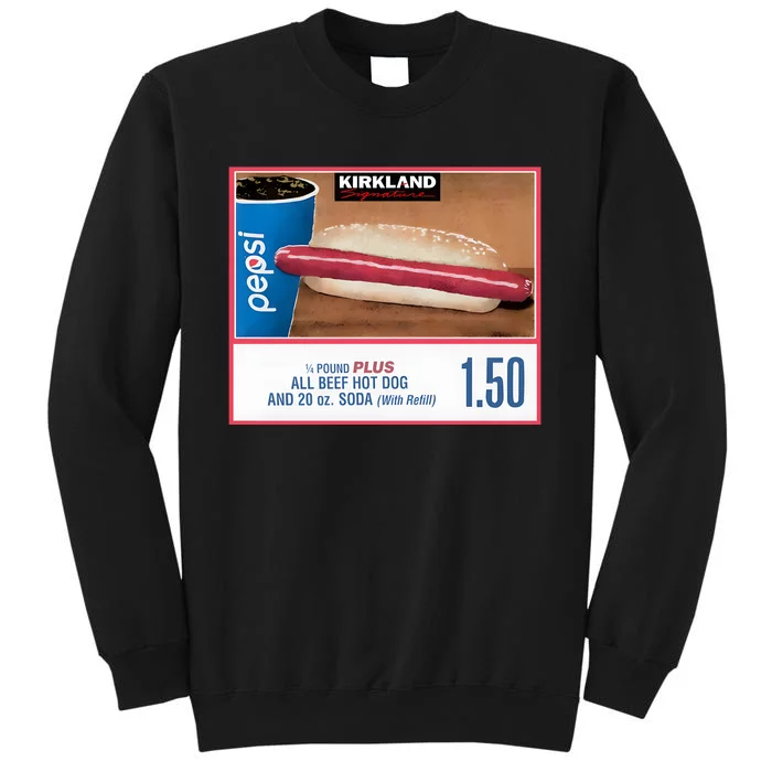 150 Costco Hot Dog Soda Combo With Tall Sweatshirt