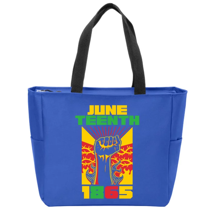 1865 Celebrate Juneteenth Meaningful Gift Zip Tote Bag