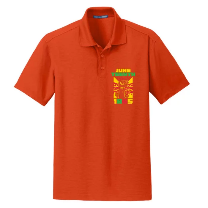 1865 Celebrate Juneteenth Funny Gift Dry Zone Grid Performance Polo