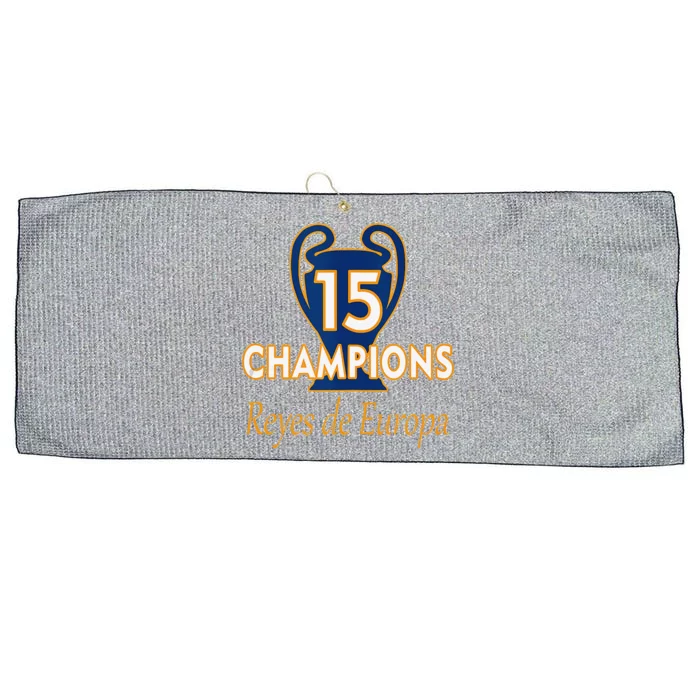 15 Champions Kings Of Europe From London To Madrid Large Microfiber Waffle Golf Towel