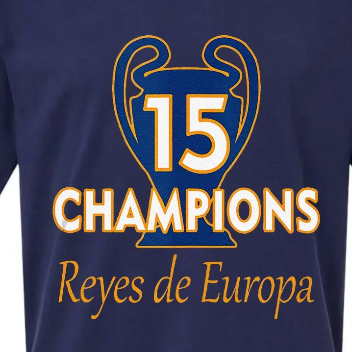 15 Champions Kings Of Europe From London To Madrid Sueded Cloud Jersey T-Shirt