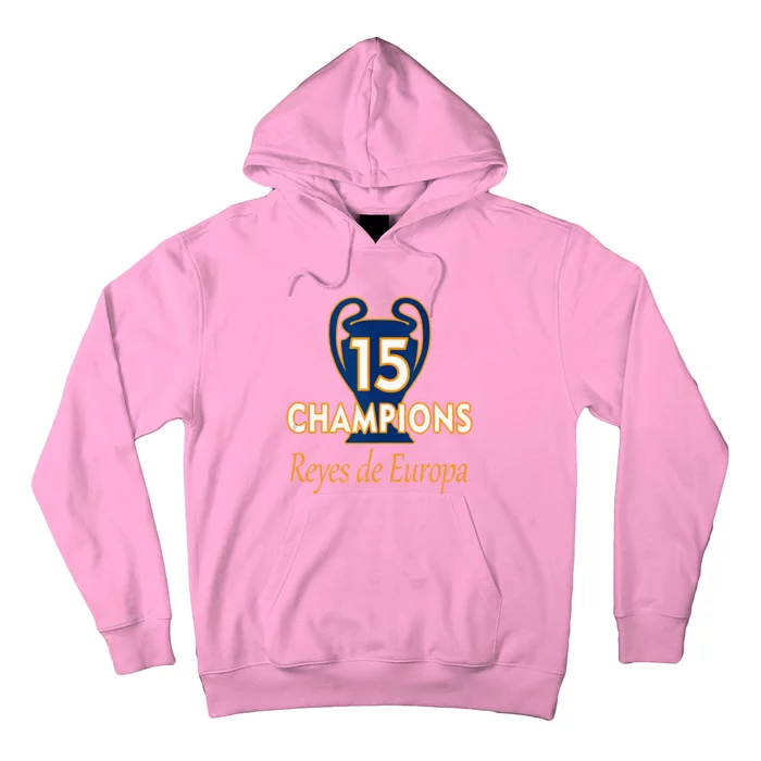 15 Champions Kings Of Europe Hoodie