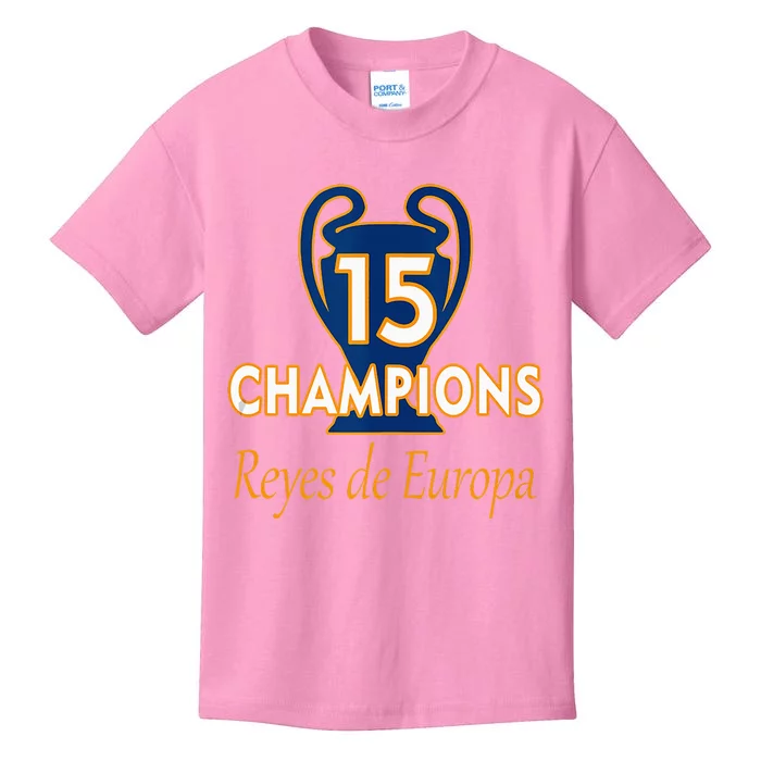 15 Champions Kings Of Europe Kids T-Shirt