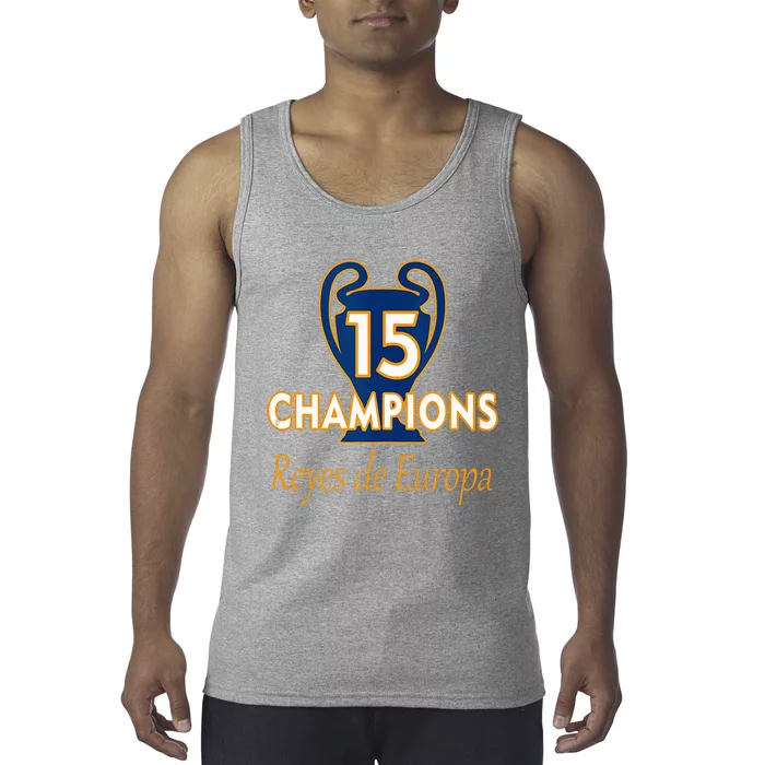 15 Champions Kings Of Europe Tank Top