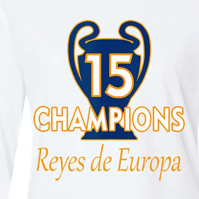 15 Champions Kings Of Europe Womens Cotton Relaxed Long Sleeve T-Shirt