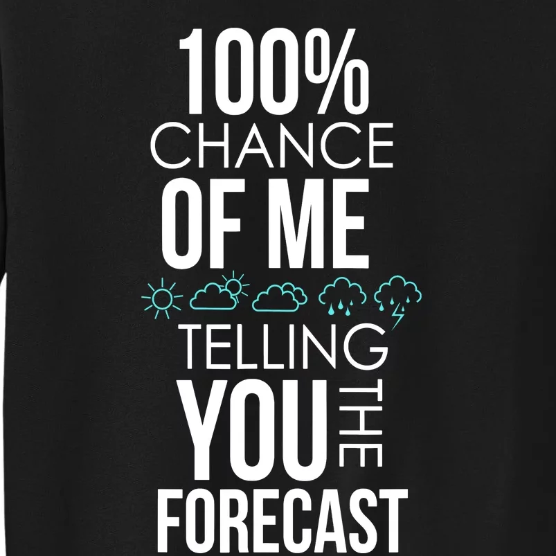 100% Chance Of Me Telling You The Forecast Weather Sweatshirt