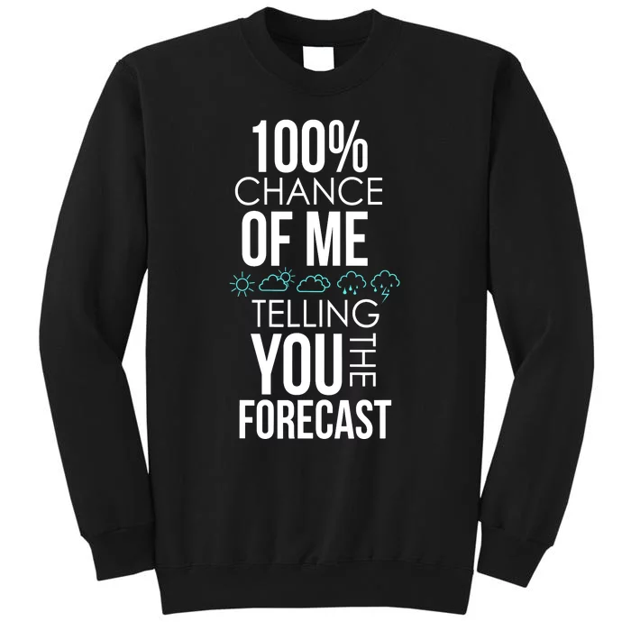 100% Chance Of Me Telling You The Forecast Weather Sweatshirt