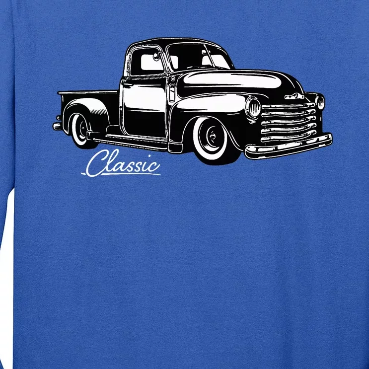 1950s Classic Truck Design Tall Long Sleeve T-Shirt