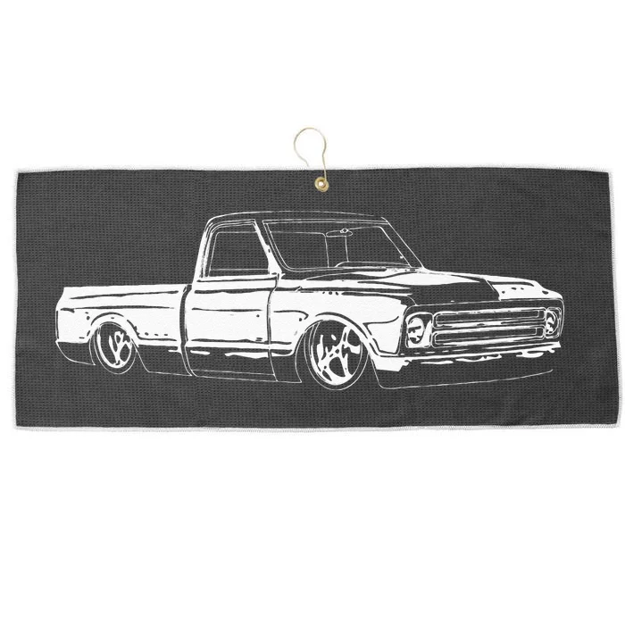 1967 C10 Truck C10 Truck Custom 10 Large Microfiber Waffle Golf Towel