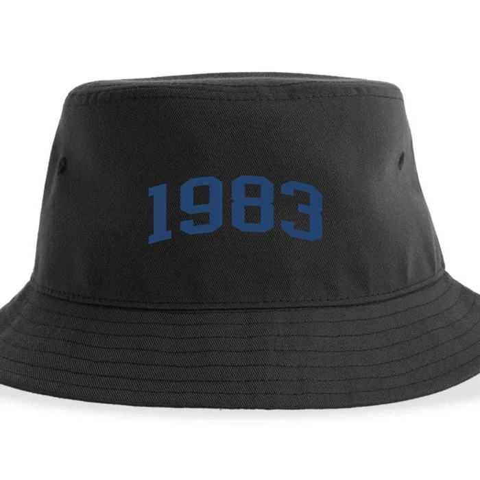 1983 Classic Vintage Grey, 40th Birthday Gifts Sustainable Bucket Hat