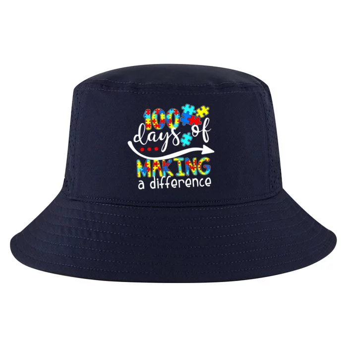 100 Days 100th Day Of School Teacher Autism Awareness Gift Cool Comfort Performance Bucket Hat