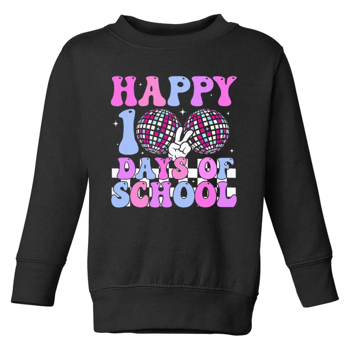 100 Days 100th Day Of School For Teacher Toddler Sweatshirt