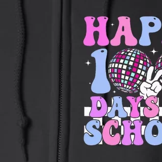 100 Days 100th Day Of School For Teacher Full Zip Hoodie