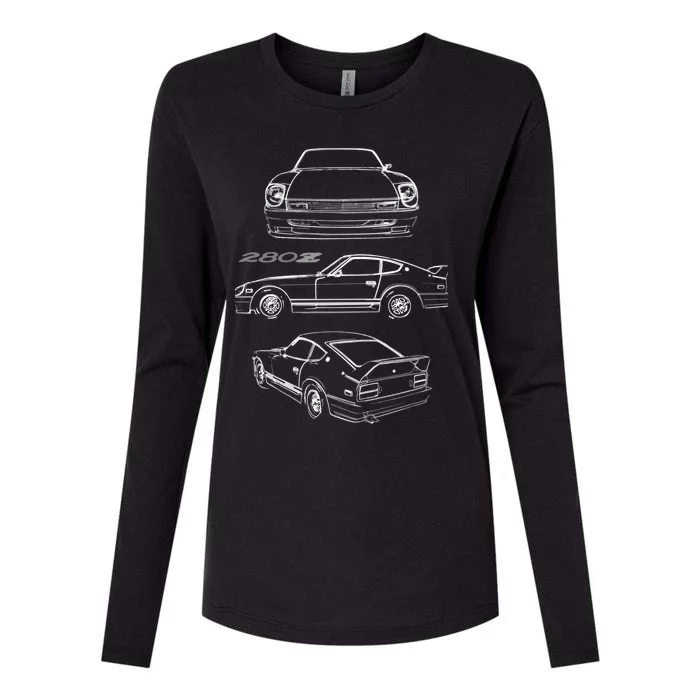 1978 Datsun 280z Vintage Jdm Tuner Collector Car Womens Cotton Relaxed Long Sleeve T-Shirt