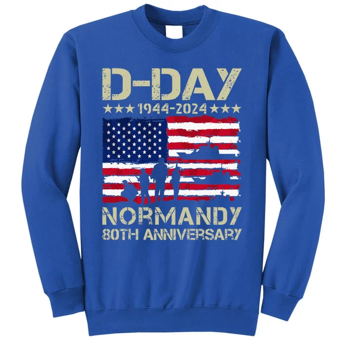 1944 Dday 2024 80th Anniversary Normandy Tall Sweatshirt