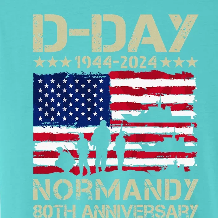 1944 Dday 2024 80th Anniversary Normandy ChromaSoft Performance T-Shirt