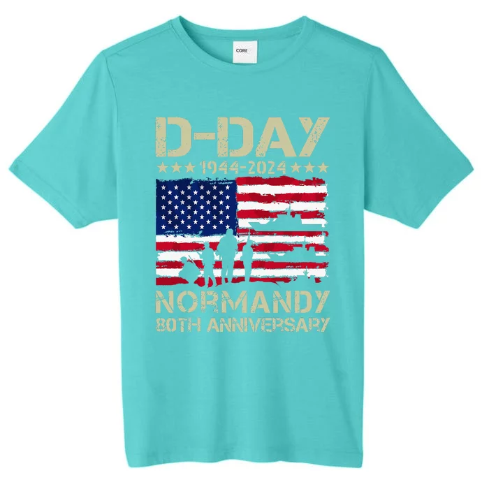 1944 Dday 2024 80th Anniversary Normandy ChromaSoft Performance T-Shirt