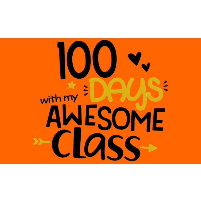 100 Days Awesome With My Class Bumper Sticker