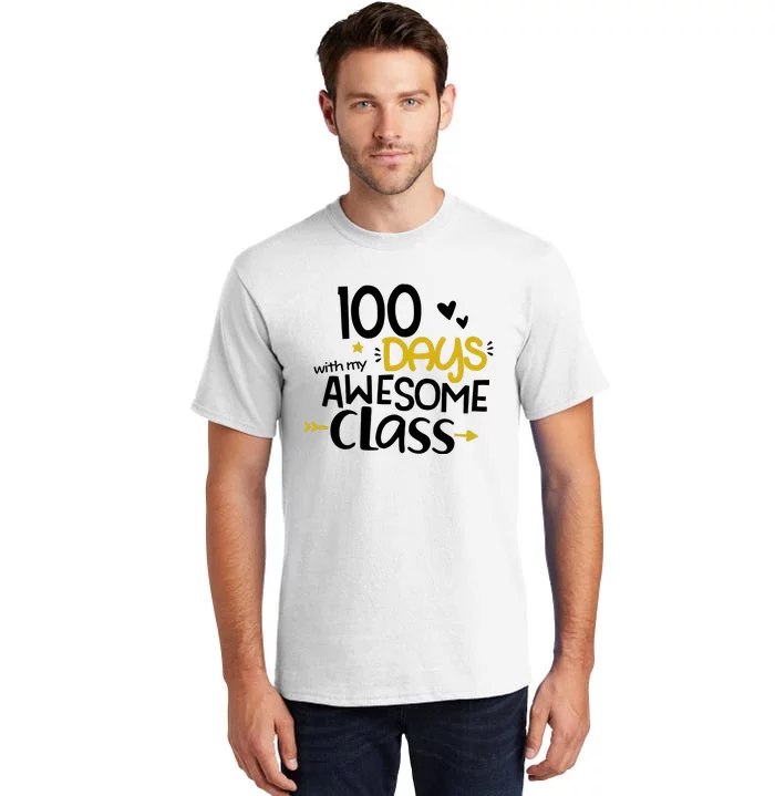 100 Days Awesome With My Class Tall T-Shirt