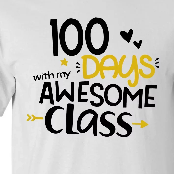 100 Days Awesome With My Class Tall T-Shirt