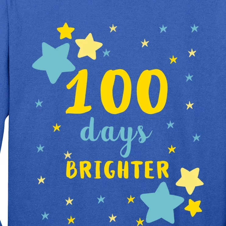 100 Days Brighter Cute Gift Long Sleeve Shirt