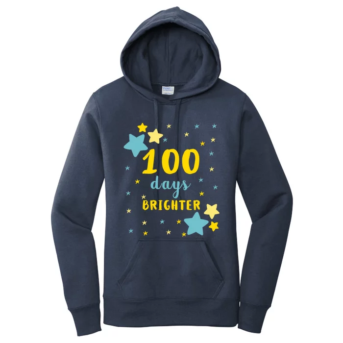 100 Days Brighter Cute Gift Women's Pullover Hoodie