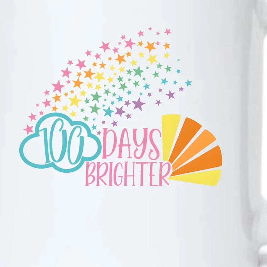 100 Days Brighter 100 Day Of School Celebration Black Color Changing Mug