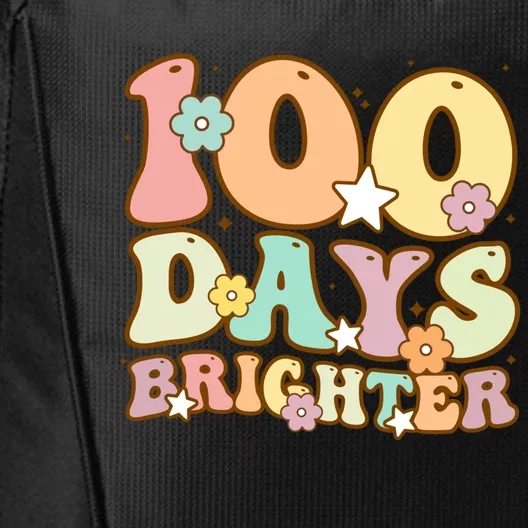 100 Days Brighter Teacher 100 Days Smarter Gift City Backpack