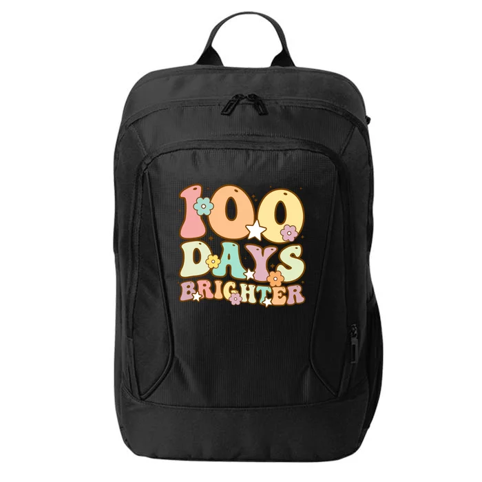 100 Days Brighter Teacher 100 Days Smarter Gift City Backpack