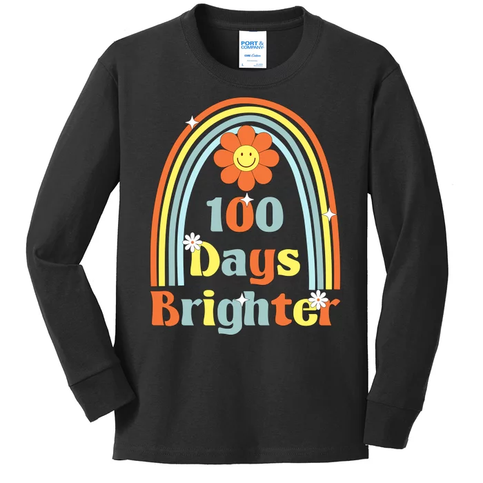 100 Days Brighter Kids Long Sleeve Shirt