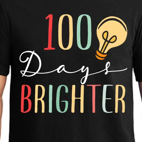 100 Days Brighter Funny Quarantine 2024 Teacher Pajama Set