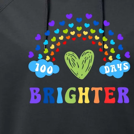 100 Days Brighter 100 Days Of School Performance Fleece Hoodie