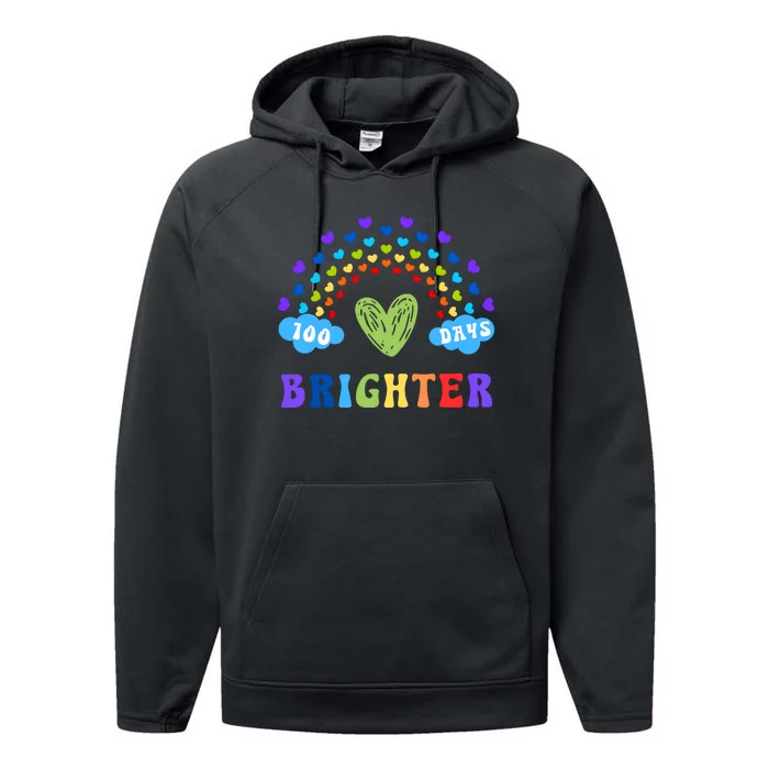 100 Days Brighter 100 Days Of School Performance Fleece Hoodie