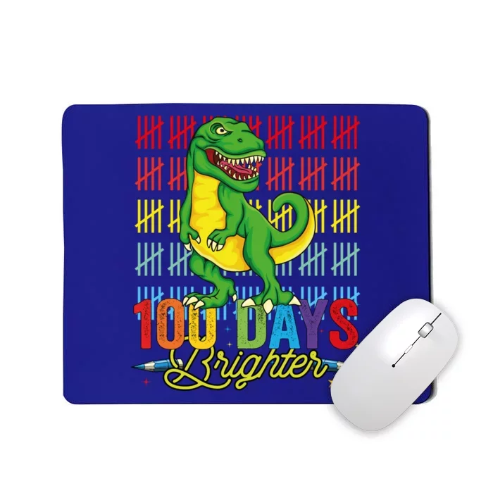 100 Days Brighter Dinosaur For Teachers And Students Great Gift Mousepad