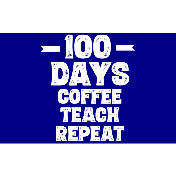 100 Days Coffee Teach Repeat School Funny Gift Teacher Gift Idea Gift Bumper Sticker