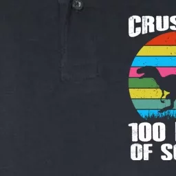 100 Days & Crushing It 100th Day Of School Monster Truck Softstyle Adult Sport Polo