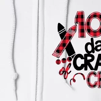 100 Days Cray Cray 100th Days School Full Zip Hoodie