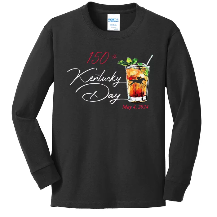 150th Derby Day Horse Racing Kids Long Sleeve Shirt