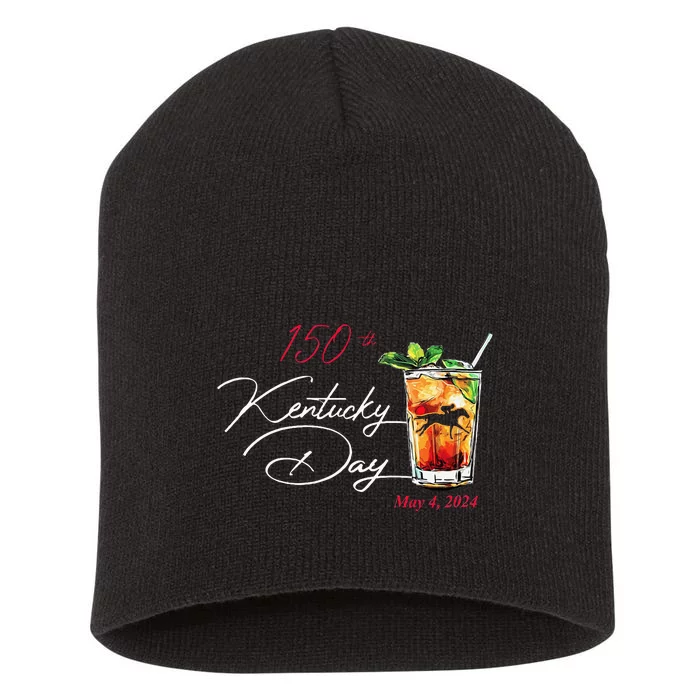 150th Derby Day Horse Racing Short Acrylic Beanie