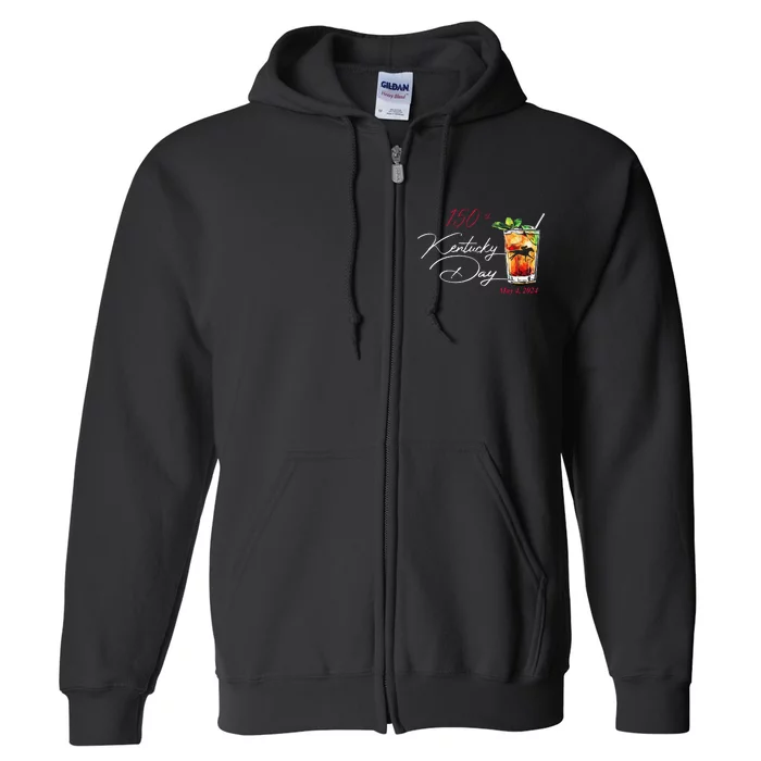 150th Derby Day Horse Racing Full Zip Hoodie