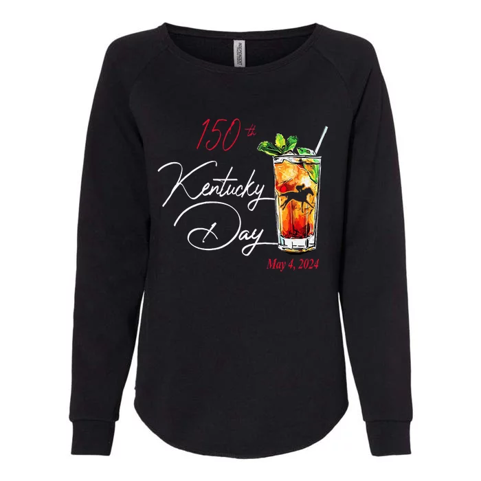 150th Derby Day Horse Racing Kentucky Womens California Wash Sweatshirt