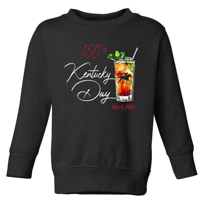 150th Derby Day Horse Racing Kentucky Toddler Sweatshirt