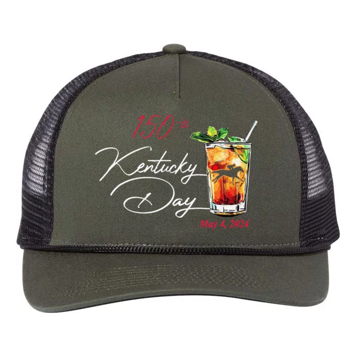 150th Derby Day Horse Racing Retro Rope Trucker Hat Cap