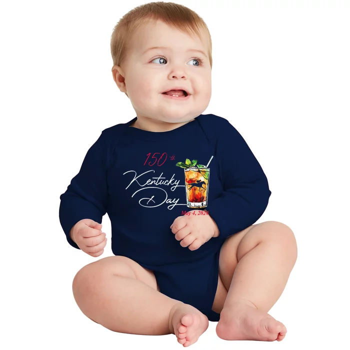 150th Derby Day Horse Racing Baby Long Sleeve Bodysuit