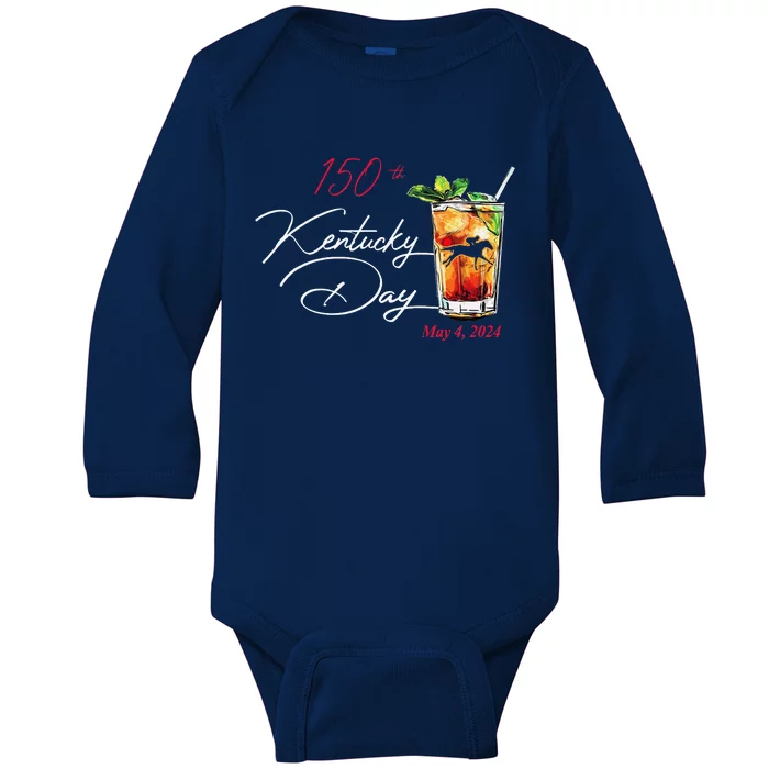 150th Derby Day Horse Racing Baby Long Sleeve Bodysuit