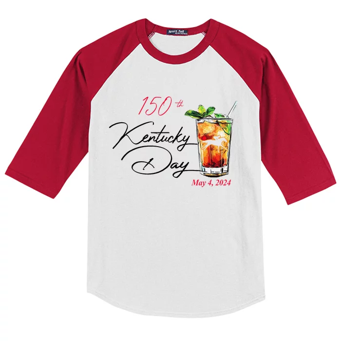 150th Derby Day Horse Racing Kids Colorblock Raglan Jersey