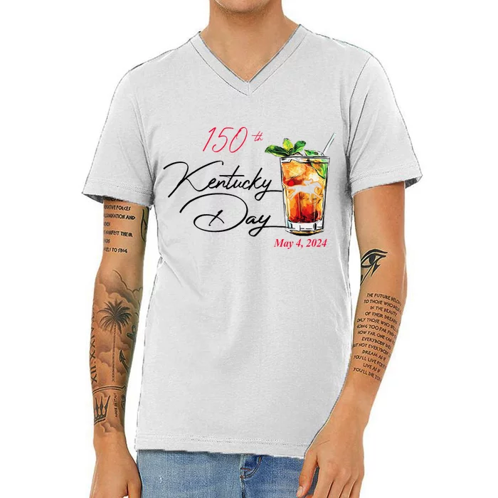 150th Derby Day Horse Racing V-Neck T-Shirt